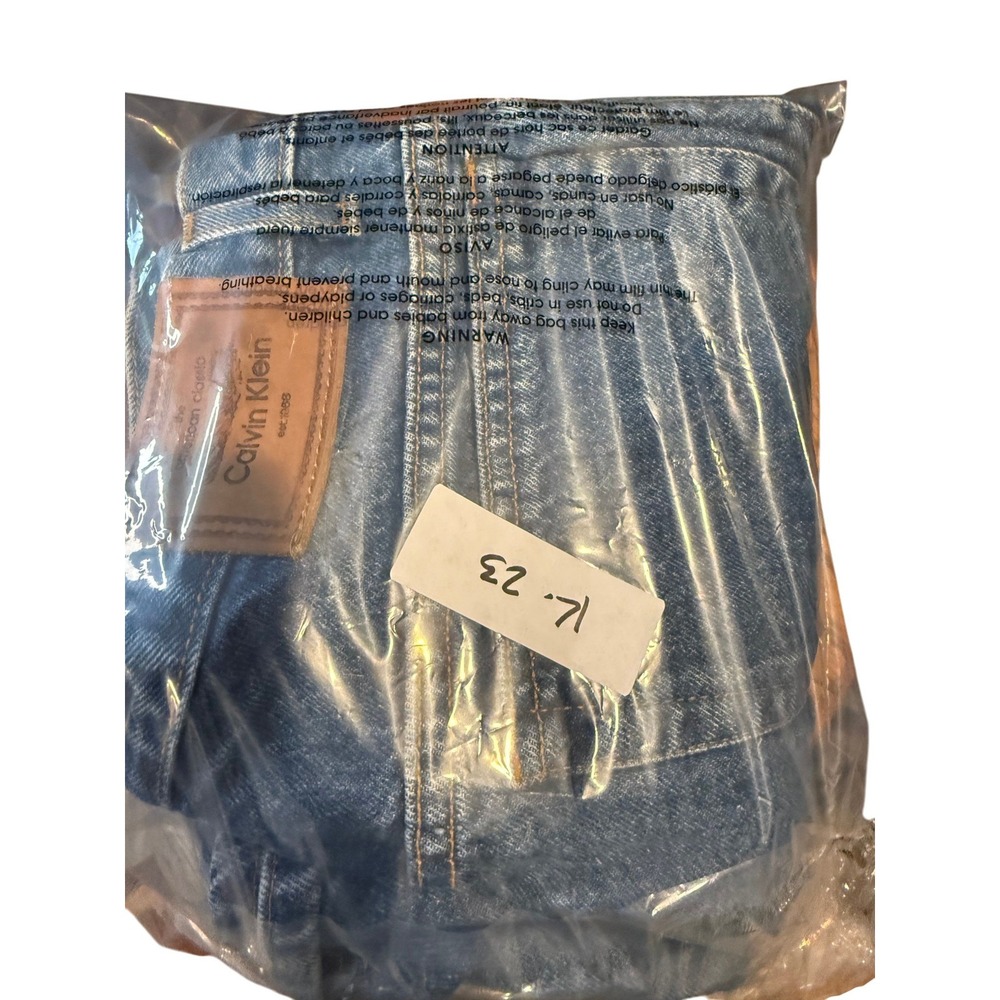 Calvin Klein Jeans Women 30 Blue Excellent High Rise Straight Leg Denim Vintage - Picture 12 of 12